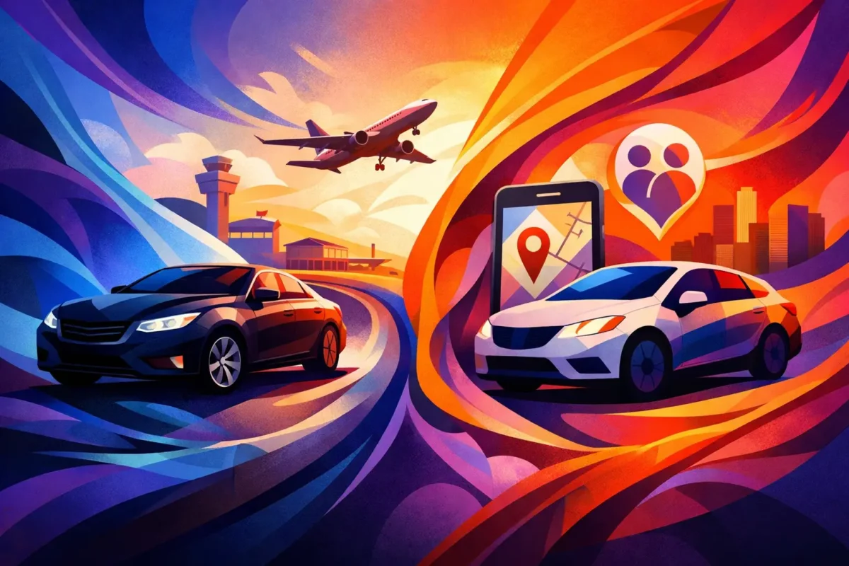 Private Car Versus Rideshare for Airport Trips